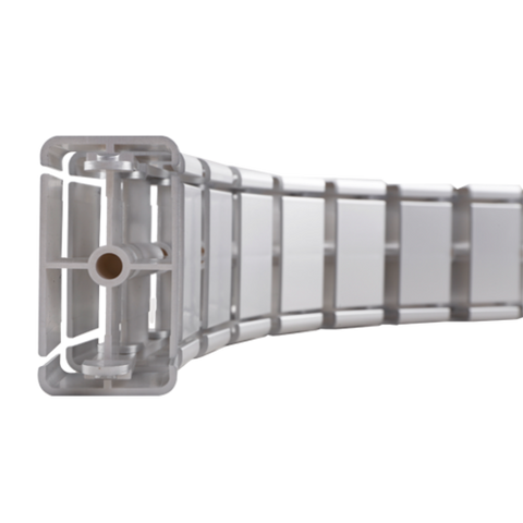 Cable Management Block System for Height-Adjustable Desks