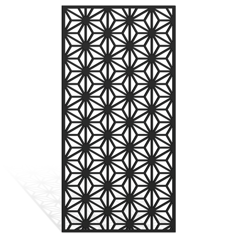 Geometric screen divider decorative Restaurants Commercial offices Retail spaces awnings Architectural sun shield Bespoke screens Office dividers Cladding and artwork for residential Hospitality