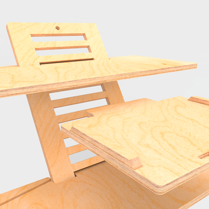Accessory Shelf for Height adjustable Standing Desk DeskStand SitStand Desk