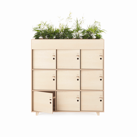 DeskStand furniture locker planter storage organisation shelving shelf unit potplant