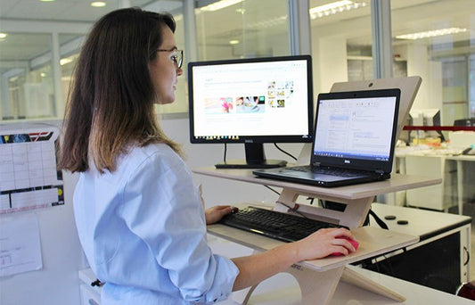 It's Me Kirsti completing the standing desk challenge