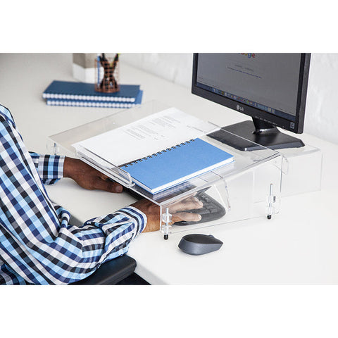 Clear Mini Document Desk Holder
