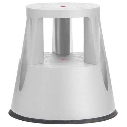 Gray step stool on a white background