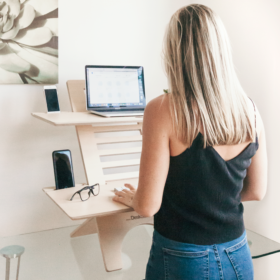 DeskStand Standing Desk JUMBO Height Adjustable Home Office