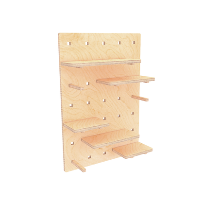 deskstand shelving shelves wooden peg board pegwall for the office 