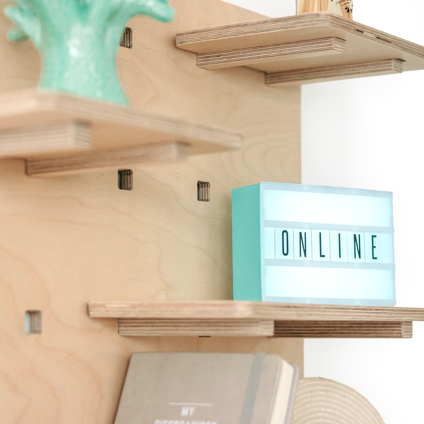 peg board pegwall for the office deskstand shelving shelves wooden 