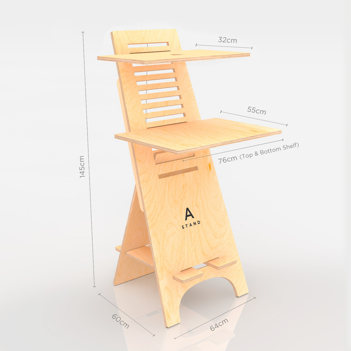 A-Stand Standing DeskStand SitStand Compact Desk furniture adjustable in height