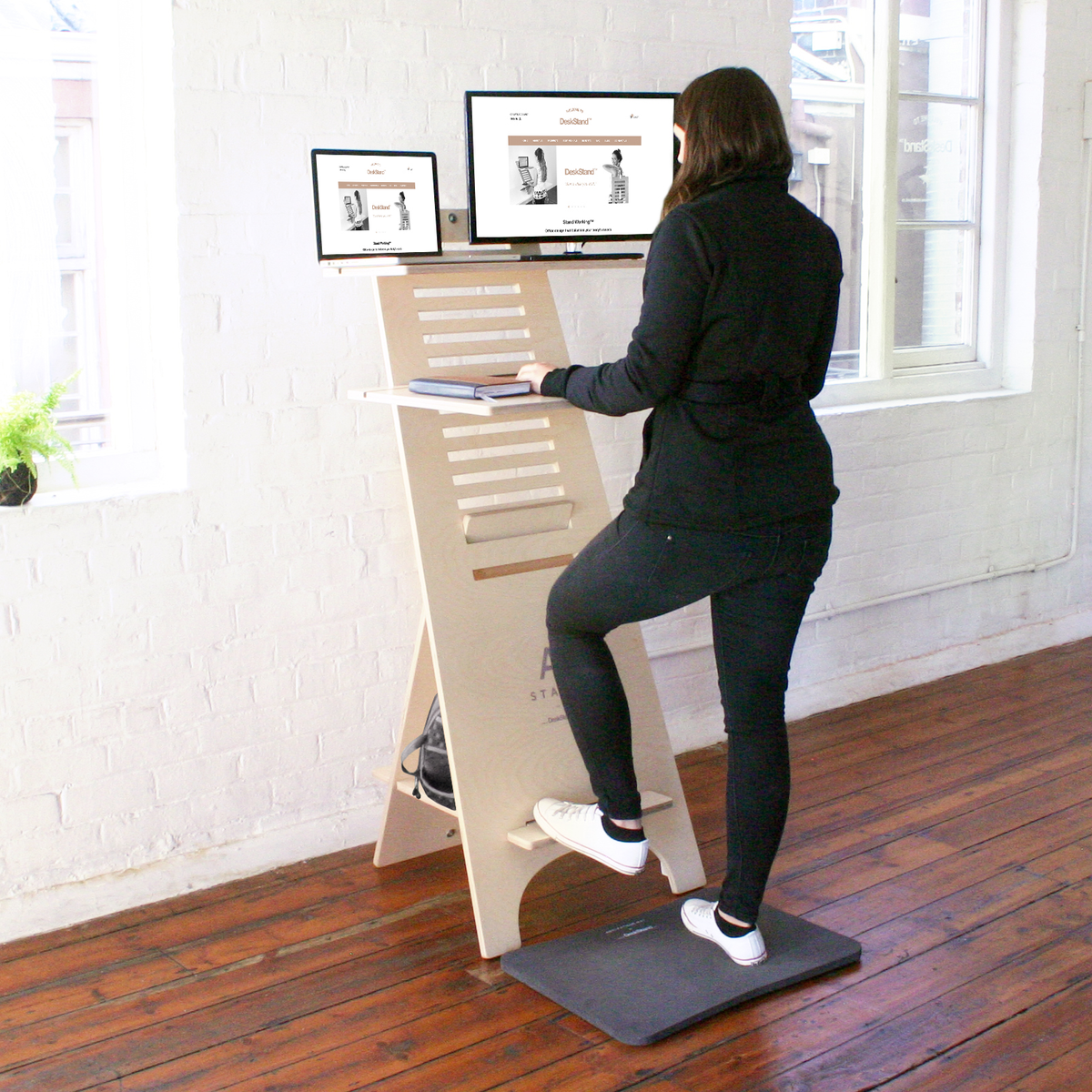 AStand Standing Desk Sit Stand Compact Desk