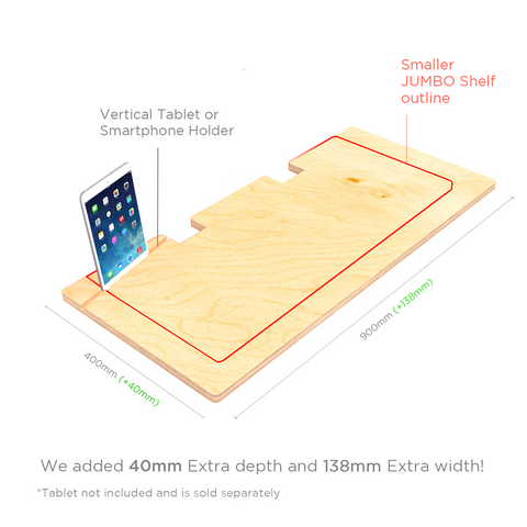 900mm Shelf for JUMBO Original DeskStand Standing Desk