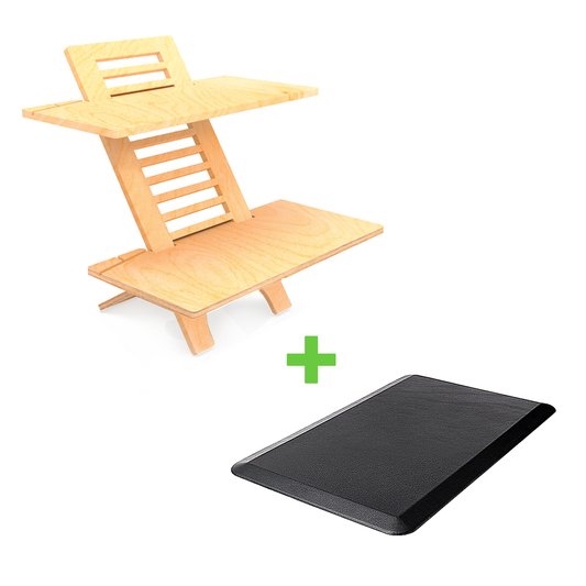 JUMBO Standing Desk varidesk Sit-Stand Anti Fatigue Mat