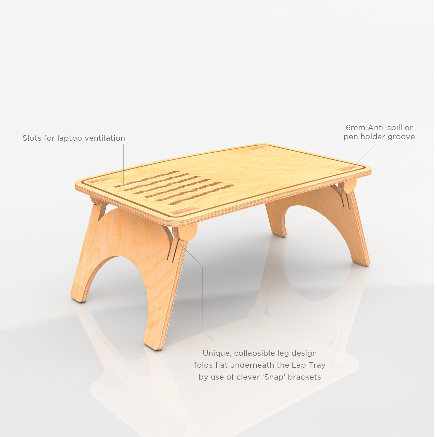 LapTable-Laptop Table SitStand Desk