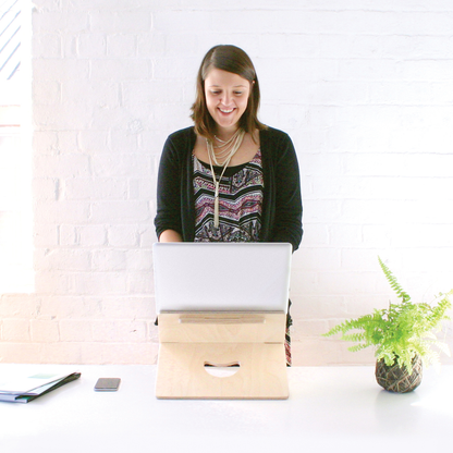 mini deskstand standing desk compact portable freestanding laptop stand riser table
