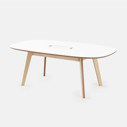 meeting table multiple people dining lunch conference call deskstand 