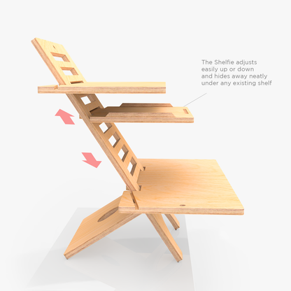 Accessory Shelf for Height adjustable Standing Desk DeskStand SitStand Desk 