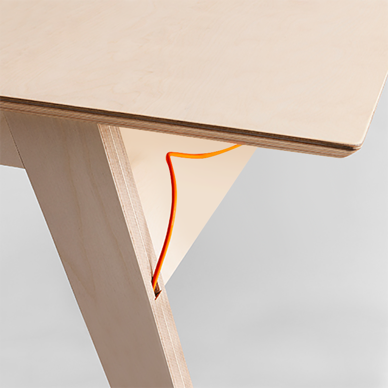 cable management table ergonomic study space flat pack Studio desk furniture office 