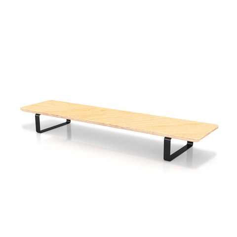 Table Shelf – Ergonomic Dual Monitor Riser or Laptop Stand - Natural Birch