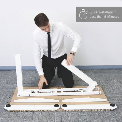 Folding frame TEKDESK 2.0 electric standing desk affordable deskstand height adjustable sit stand desk south africa assembly