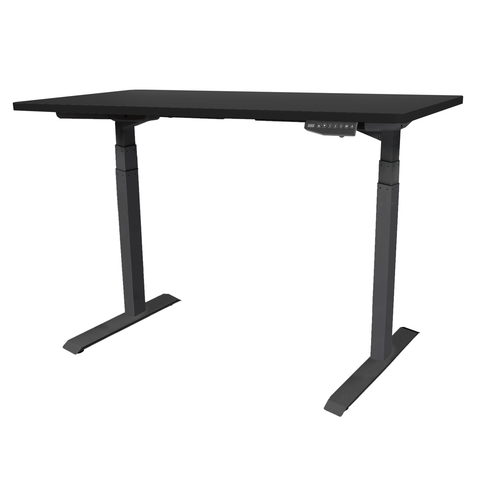 Black Standing Desk TekDesk electric sit stand desk varidesk affordable deskstand height adjustable south africa