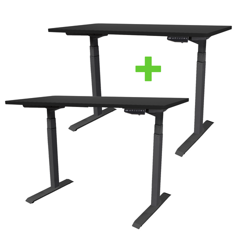 matt Black Folding frame TEKDESK 2.0 electric standing desk affordable deskstand height adjustable sit stand desk south africa assembly