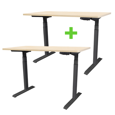 matt Black Folding frame TEKDESK 2.0 electric standing desk affordable deskstand height adjustable sit stand desk south africa assembly