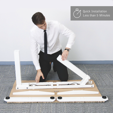 Folding frame TEKDESK 2.0 electric standing desk affordable deskstand height adjustable sit stand desk south africa assembly