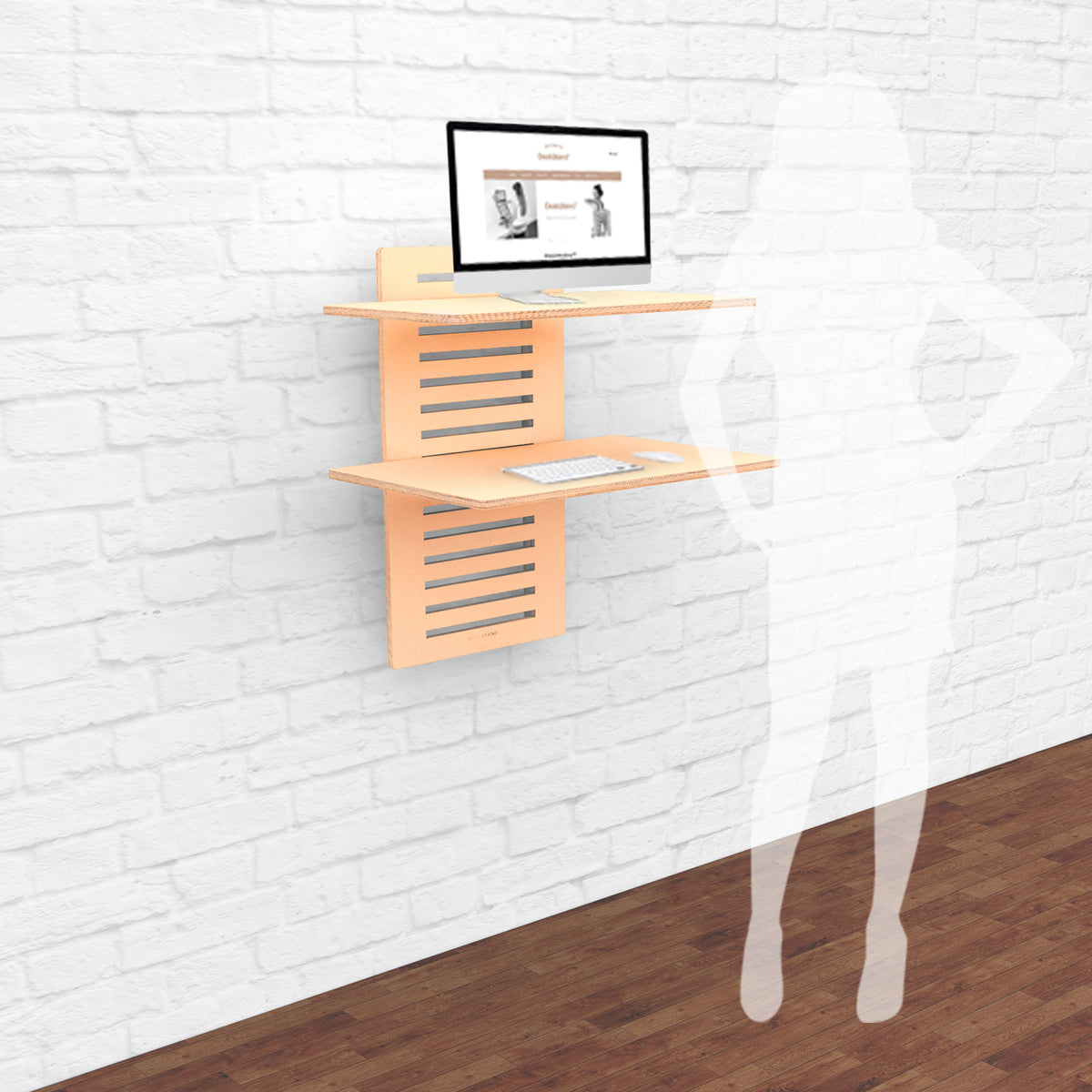 WallStand Standing Desk that is height adjustable2