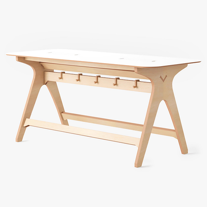 deskstand furniture standing meeting table desk white