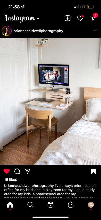 WallStand - Adjustable Wall-mounted Standing Desk