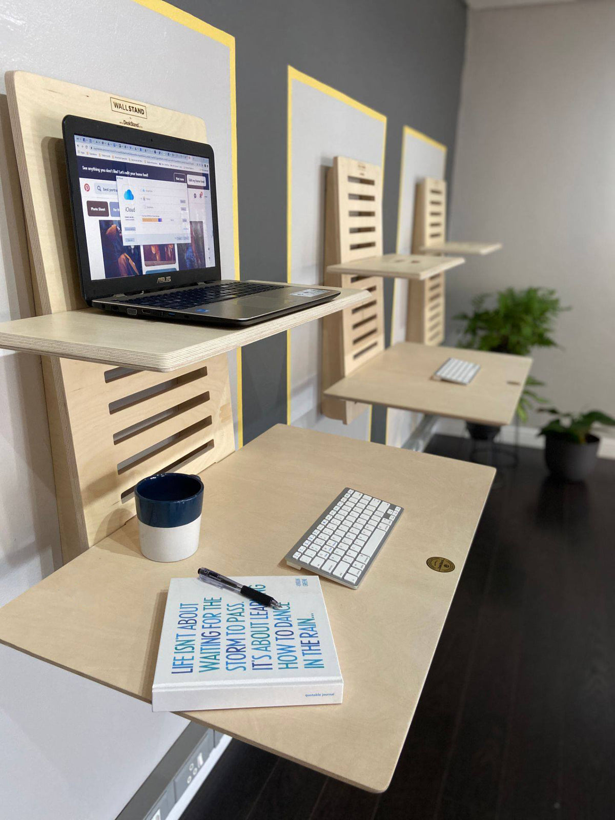 WallStand Standing Desk that is height adjustable