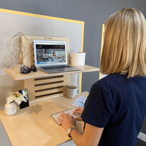 WallStand Standing Desk that is height adjustable