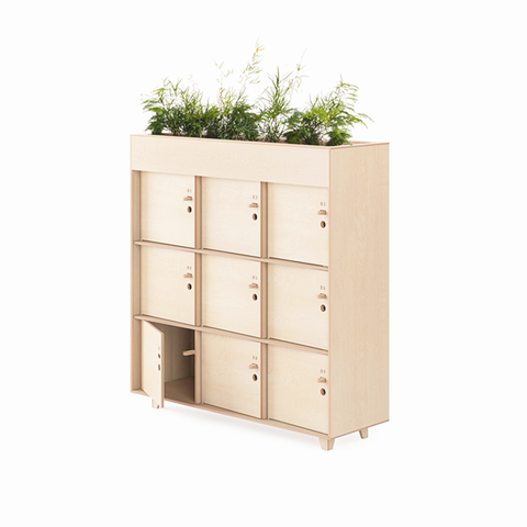 DeskStand furniture locker planter storage organisation shelving shelf unit potplant