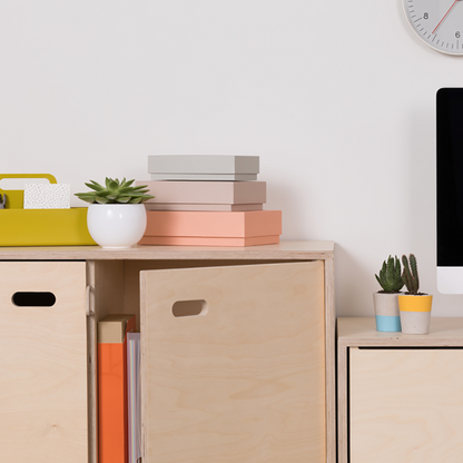 mobile wheels cupboard Modular Kano Storage Unit display