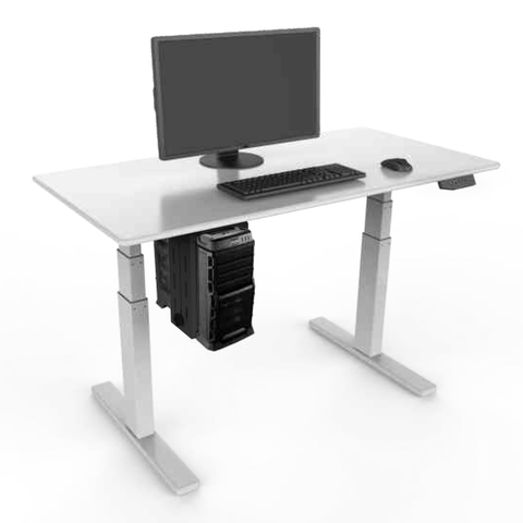 TekDesk 2.0 - CPU computer holder standing desk electric adjustable desktop box