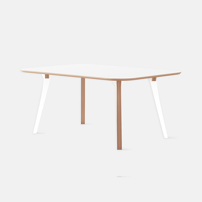 white conference deskstand table canteen table meeting table multiple people dining 